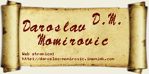 Daroslav Momirović vizit kartica